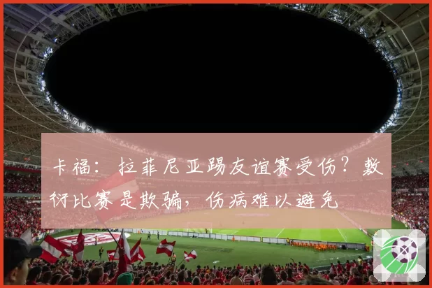 卡福:拉菲尼亚踢友谊赛受伤?敷衍比赛是欺骗,伤病难以避免